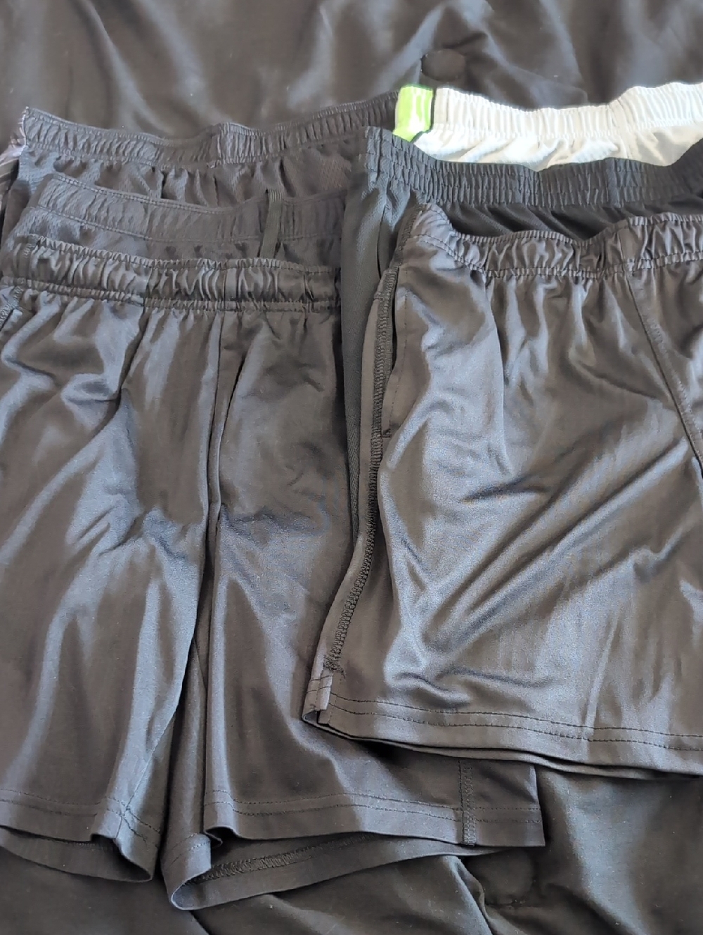 SIX PAIRS OF BOY'S LARGE Athletic Shorts with Elastic Waist